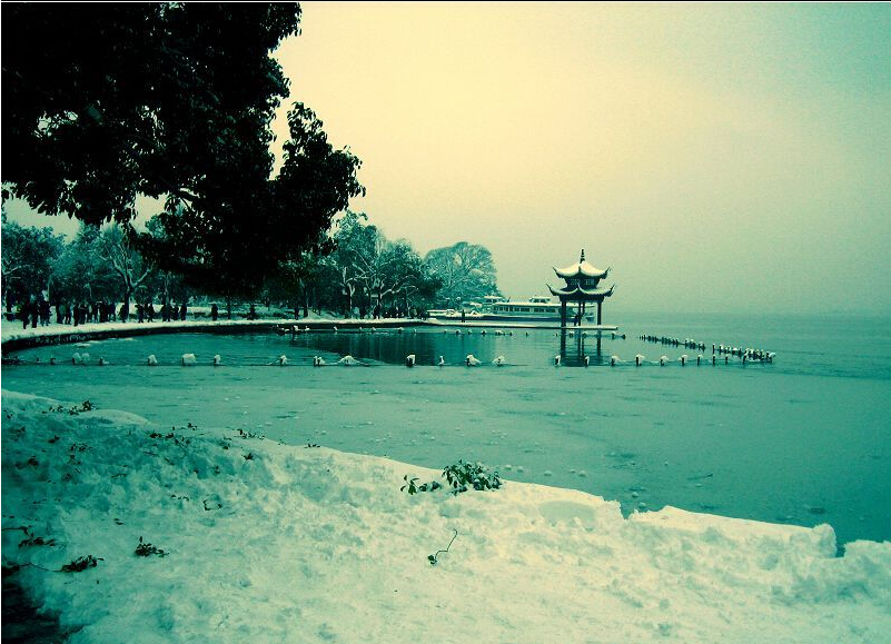 杭州西湖雪景1